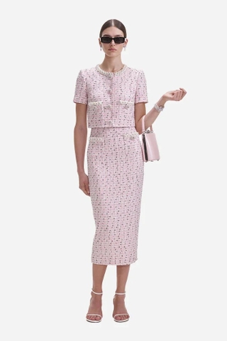 Chân váy SELF PORTRAIT hồng (có set)