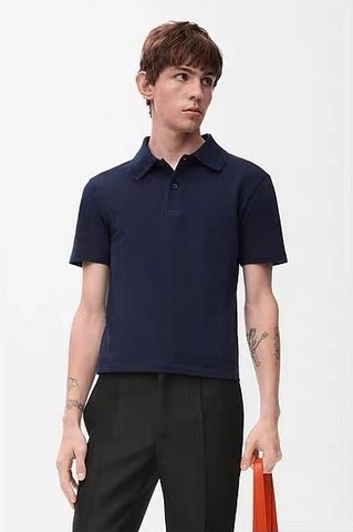 Polo LOEWE navy logo ngực