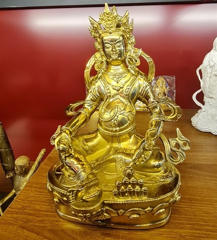 Tượng Đức Hoàng Thần Tài đồng Đài Loan 26cm