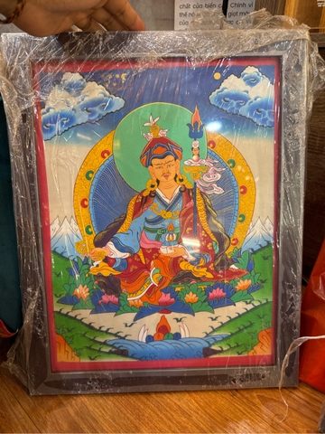 Thangka Đức Liên Hoa Sanh 22x29