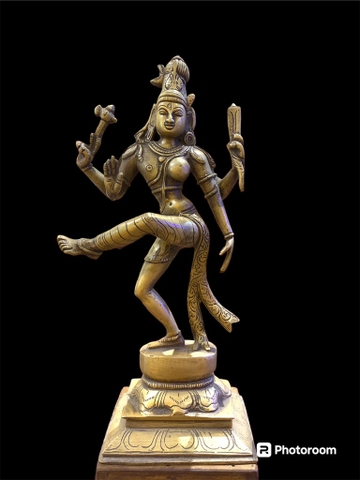 Tượng Đức Shiva Parvati hợp thể 33cm