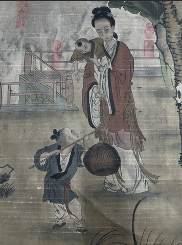 Tranh thủy mặc Tùng Âm Quý Tử