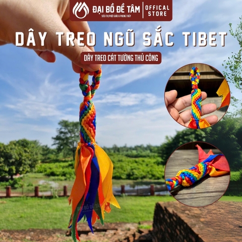 Dây Đeo Ngũ Sắc Tibet Phong Thủy - Dây Treo May Mắn Thu Hút Tài Lộc Bình An