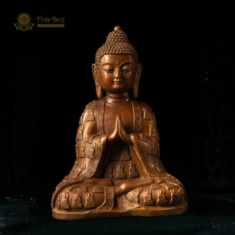 Tượng Phật Thích Ca Mâu Ni Đồng Đài Loan Khoác Y 81 Vị Phật