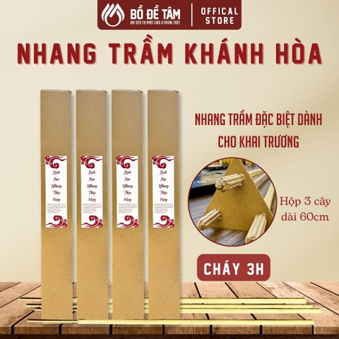 Nhang Cây Trầm Hương Khánh Hòa Cháy 3H Cúng Khai Trương | Siêu Thị Bồ Đề Tâm