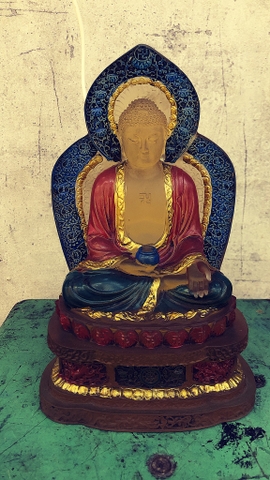 Tượng Đức A Di Đà lưu ly cao cấp 20cm