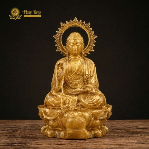 Tượng Đức Địa Tạng Vương đồng Đài Loan không mão thế ngồi 30cm