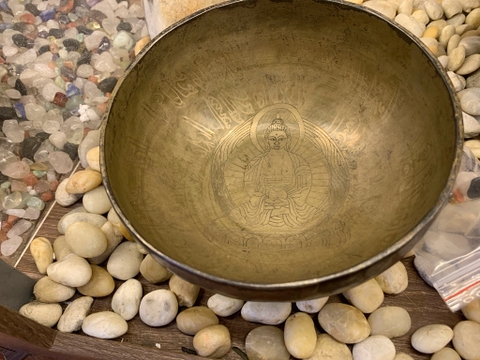 CHUÔNG XOAY KHẮC THẦN CHÚ & BỔN SƯ 16cm