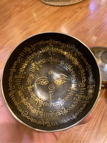 CHUÔNG XOAY KHẮC HOẠ TIẾT NEPAL