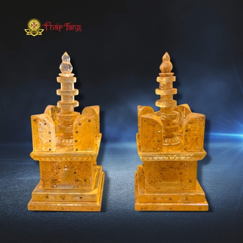 THÁP XÁ LỢI LƯU LY CỔ 25CM