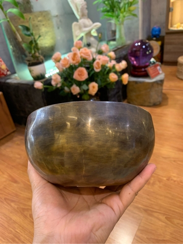 CHUÔNG XOAY ĐỒNG THỦ CÔNG TRƠN 15,5cm/700g