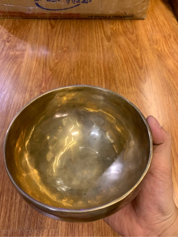 CHUÔNG XOAY TIBET MÀU VÀNG 14CM