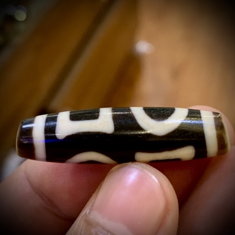 DZI THIÊN ĐỊA KÉP NEPAL 4.1cm