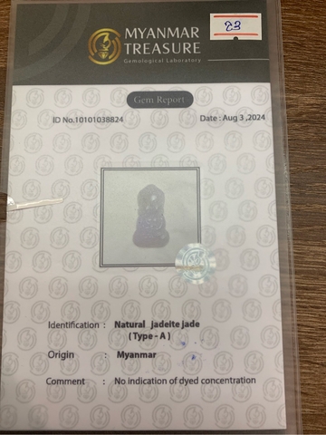 Mặt Dây Chuyền Phỉ Thuý 4.7g