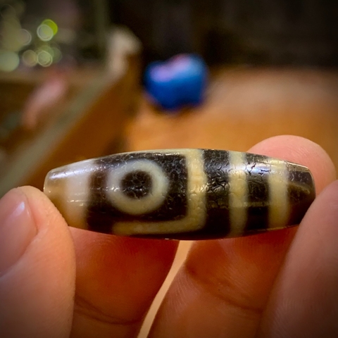 DZI 2 MẮT NEPAL 3.5cm