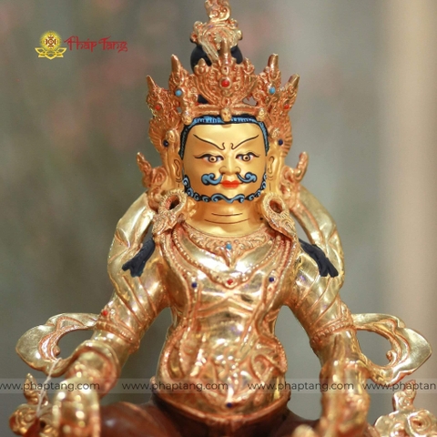 BỒ TÁT HOÀNG THẦN TÀI TIBET MẠ VÀNG 14K 33CM