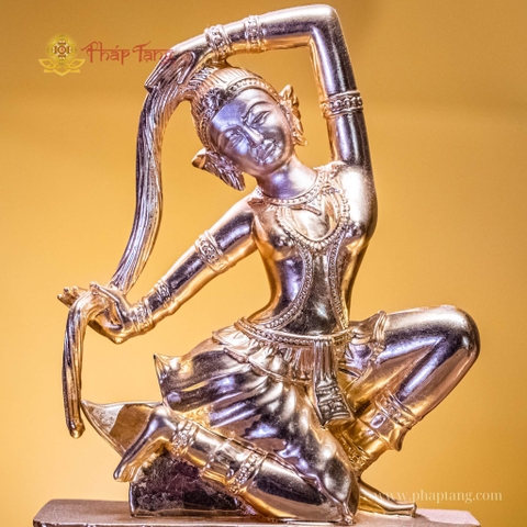 BỒ TÁT KIÊN LAO ĐỊA THẦN ĐỒNG DÁT VÀNG 24K