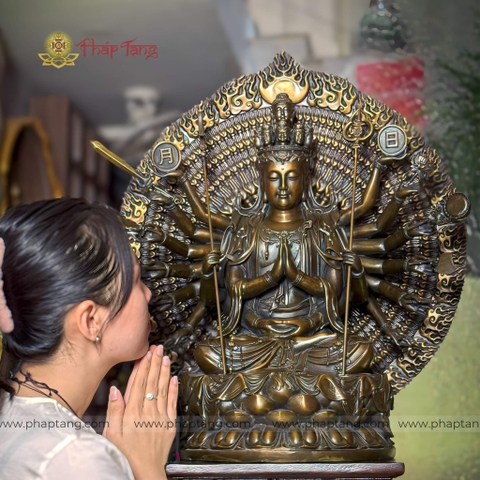 BỒ TÁT THIÊN THỦ THIÊN NHÃN ĐỒNG VN 60CM