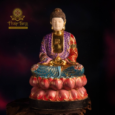 Bộ Thánh Tượng Tam Thế Phật Hán Bạch Ngọc Xưa 68CM (Sưu Tầm)