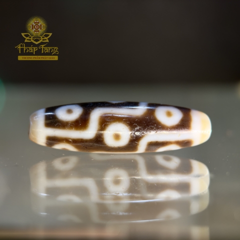 Dzi 9 Mắt 38.2mm - Họa Tiết "Vua Dzi" Quyền Năng - Hội Tụ 9 Phước Báu, Viên Mãn Tài Lộc