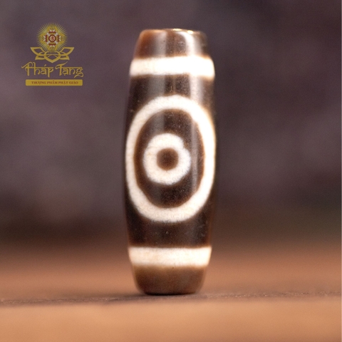 Dzi Thiên Địa Kép Nepal - Biểu Tượng "Trời Tròn Đất Vuông", Cân Bằng Âm Dương