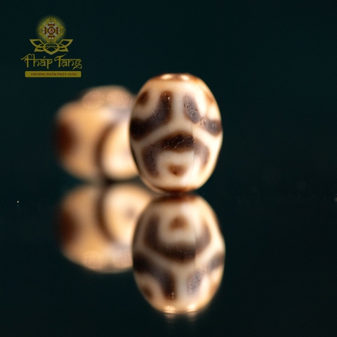 Dzi Tini Tròn Tibet (1.5CM) Gia Trì - Vòng Thủ Hộ Bình An Cho Bé