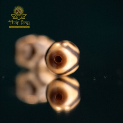 Dzi Tini Tròn Tibet (1.5CM) Gia Trì - Vòng Thủ Hộ Bình An Cho Bé