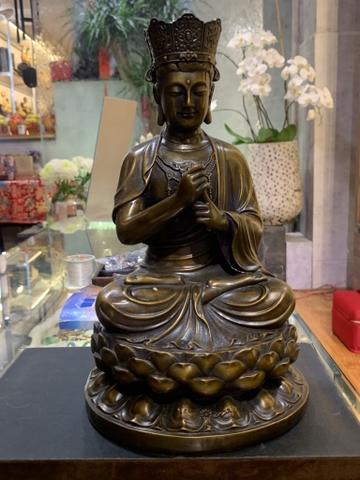 TƯỢNG PHẬT TỲ LÔ GIÁ NA ĐỒNG VN 30cm