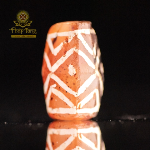 Hạt Mã Não Cổ Carnelian Khắc Hoa Văn (Tây Á) - Di Sản Cổ Đại 2cm