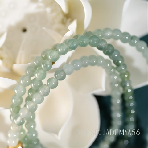 Chuỗi Hạt Phỉ Thúy "Băng Ngọc Thanh Y" - Xanh Chân Vịt Băng Chủng