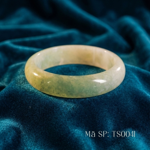 Vòng Ngọc Phỉ Thúy "Hoàng Vân Đắc Lộc" - Sắc Vàng Phú Quý (Ni 55.12)