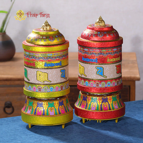 Kinh Luân Điện - Kinh Luân Xoay Thần Chú Om Mani | Size 21cm, 30cm