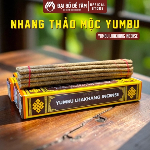 Nhang Yumbu Lhakhang Tây Tạng 26 Thảo Dược, Hộp 14cm Gồm 24 Thanh Thủ Công Truyền Thống