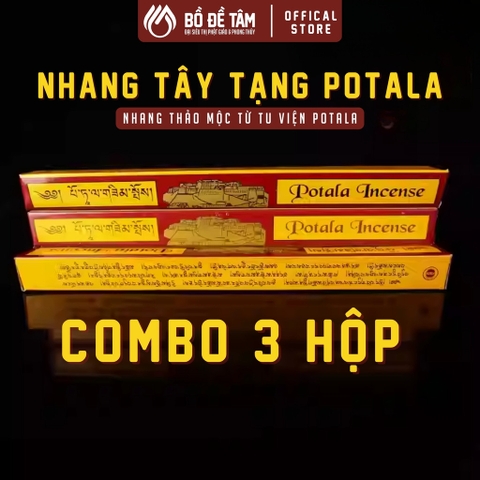 Combo 3 Hộp Nhang Potala Tây Tạng – Thảo mộc thanh tịnh, lan tỏa an nhiên