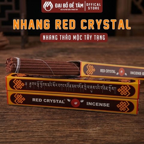 Nhang Tây Tạng Red Crystal DRIKUNG – nhang thảo mộc 23 vị, 27 cây, dài 25cm