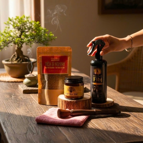 Tẩy Tịnh Tân Khai - Combo Thanh Tẩy, Bao Sái Bàn Thờ Cuối Năm