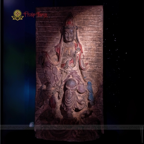 TƯỢNG BỒ TÁT QUAN THẾ ÂM TỰ TẠI ĐÁ CỔ ẤN ĐỘ CAO 61CM