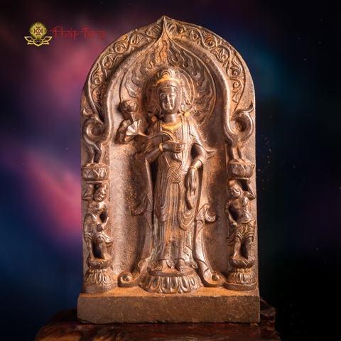 BỒ TÁT ĐẠI THẾ CHÍ ĐÁ CỔ XƯA QUÝ CAO 71CM