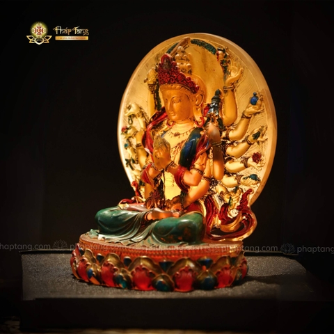 BỒ TÁT CHUẨN ĐỀ LƯU LY XƯA 22CM