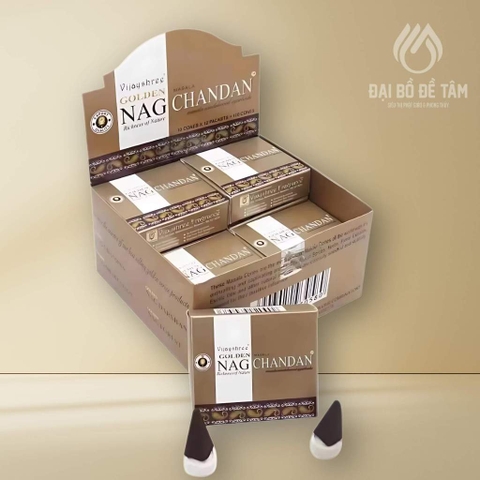 [Combo 12 Hộp] Nhang Trầm Nụ Ấn Độ Nag Golden Chandan Masala