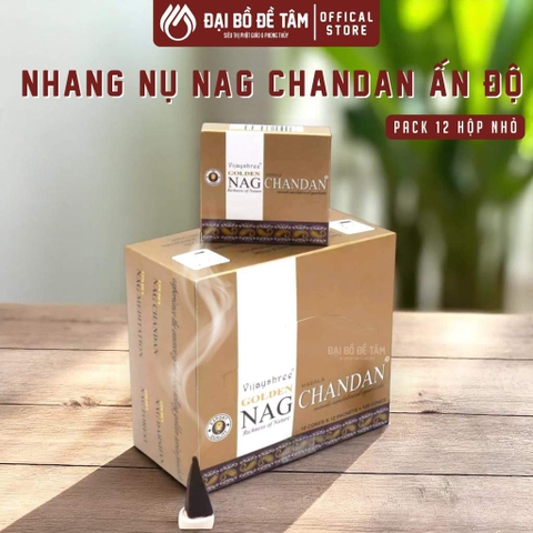 [12 HỘP] Nụ Nhang Chiên Đàn Ấn Độ Golden Nag – Hương thơm dịu nhẹ