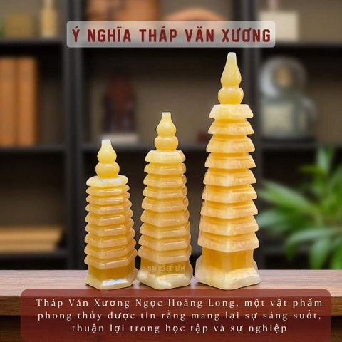 Tháp Văn Xương 9 Tầng Ngọc Hoàng Long Phong Thủy Học Vấn | Đại Bồ Đề Tâm [20cm]