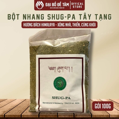 Bột Nhang Shug-pa – Hương Bách Tây Tạng Nguyên Chất 100g – Thanh Tẩy, Cúng Khói Sang, Thiền Định
