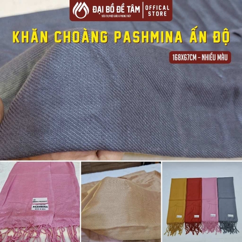 Khăn Choàng Viscose Pashmina Ấn Độ 168x67cm | Khăn Quàng Cổ Nữ 4 Mùa | Khăn Choàng Dài Thời Trang