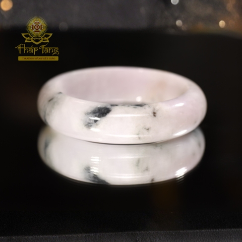 Vòng Ngọc Phỉ Thúy "Tử Vân Thủy Mặc" - Chủng Đậu Cổ Điển