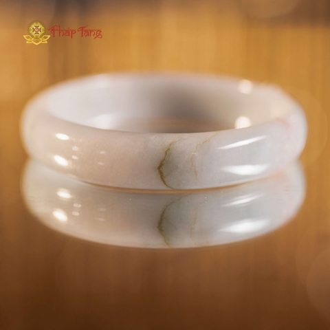 VÒNG TAY NGUYÊN KHỐI PHỈ THUÝ MYANMAR TYPE A NẾP GẠO CHỦNG - PHÁP TẠNG