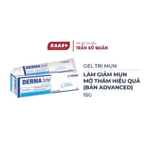 GEL Hỗ Trợ Làm Mờ Sẹo, Ngừa Thâm, Ngừa Tái Phát Mụn, Sạch Bã Nhờn (Bản Nâng Cấp) - DERMA-FORTE ADVANCED (15g)
