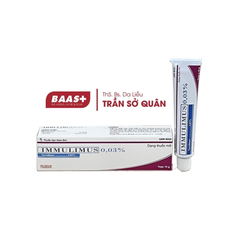 Thuốc Mỡ Bôi Da Trị Eczema - IMMULIMUS 0.03% (10g)