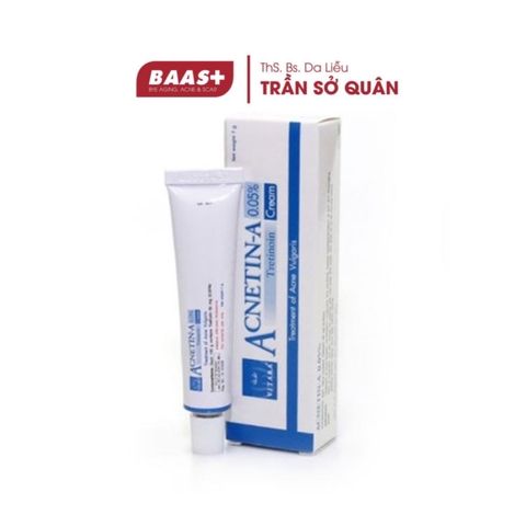 Kem Hỗ Trợ Giảm Nhanh Mụn Ẩn, Mụn Mủ, Mụn Trứng Cá - ACNETIN (Tretinoin 0.05% ) [10g]