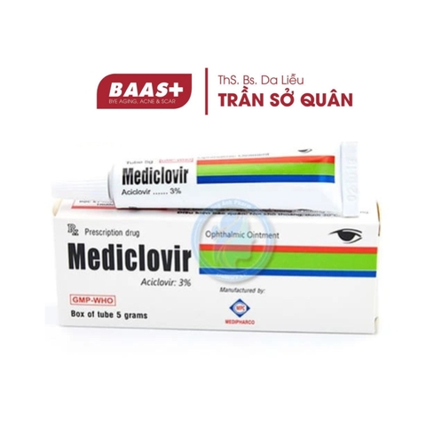 Kem Điều Trị Viêm Giác Mạc Do Virus Herpes Simplex - MEDICLOVIR (5g)